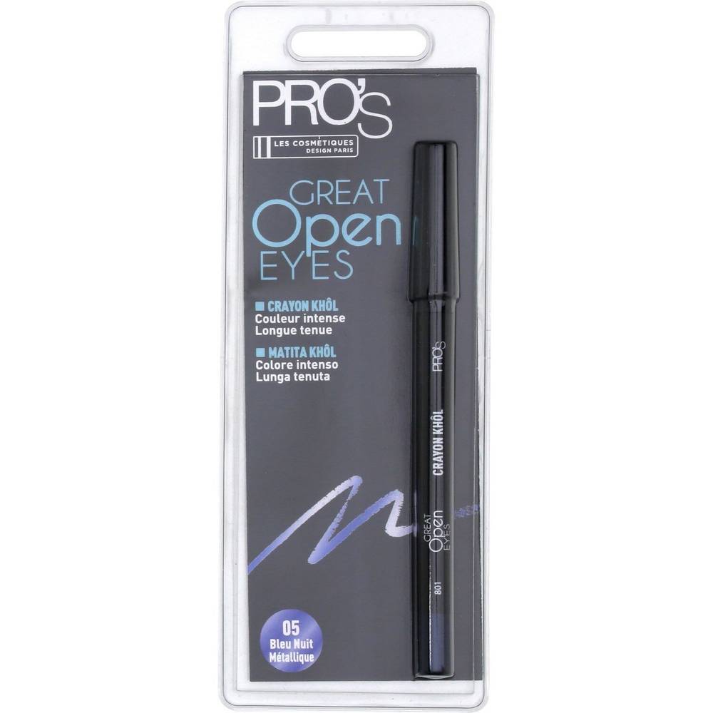 PRO'S - Crayon khôl 05 bleu nuit métallique