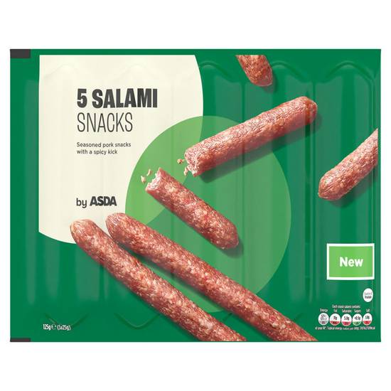Asda Salami Snacks 5 x 25g (125g)