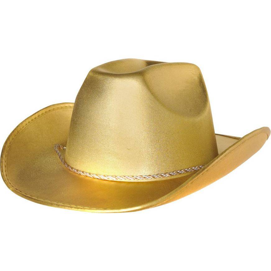 Party City Cowboy Hat (11in x 5in /gold)