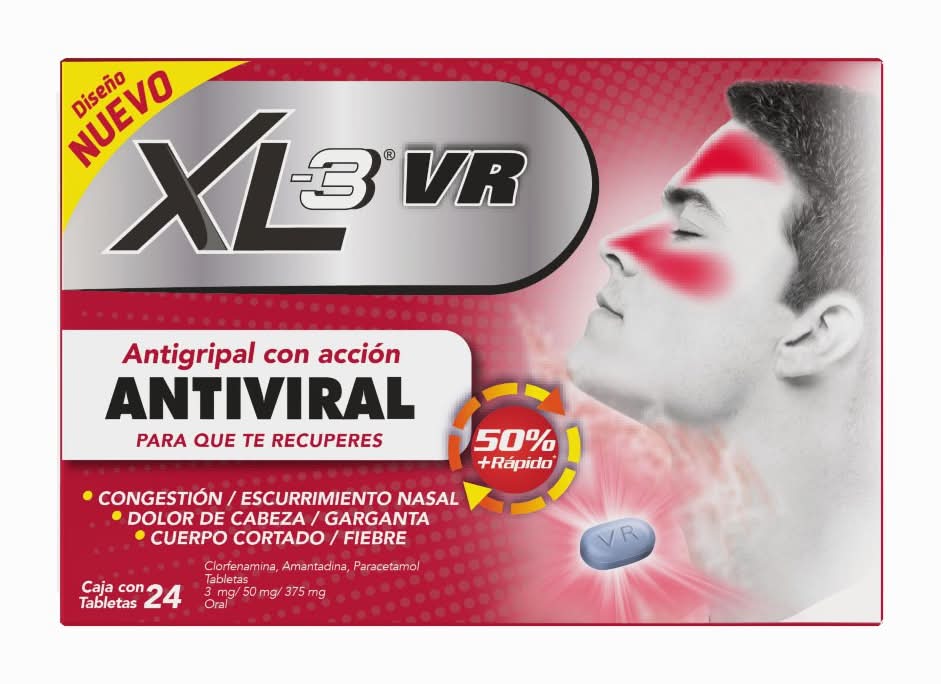 XL-3 · Vr tabletas 3 mg / 50 mg / 375 mg (24 un)