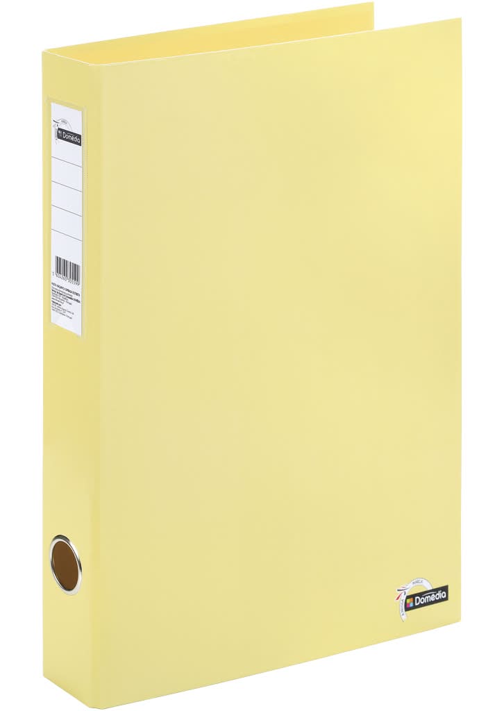 Domédia - Pasta de arquivo lombada estreita amarela