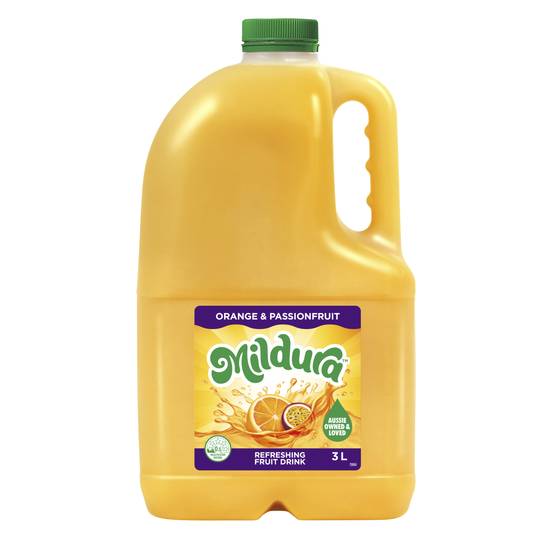 Mildura Sunrise Orange and Passionfruit Drink 3L
