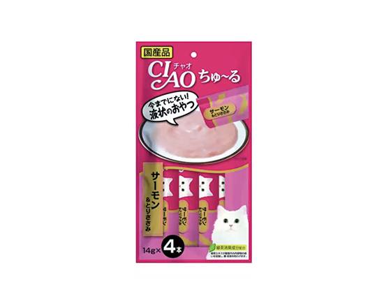 【ciao】啾嚕肉泥-鮭魚+雞肉14g*4入#20616656
