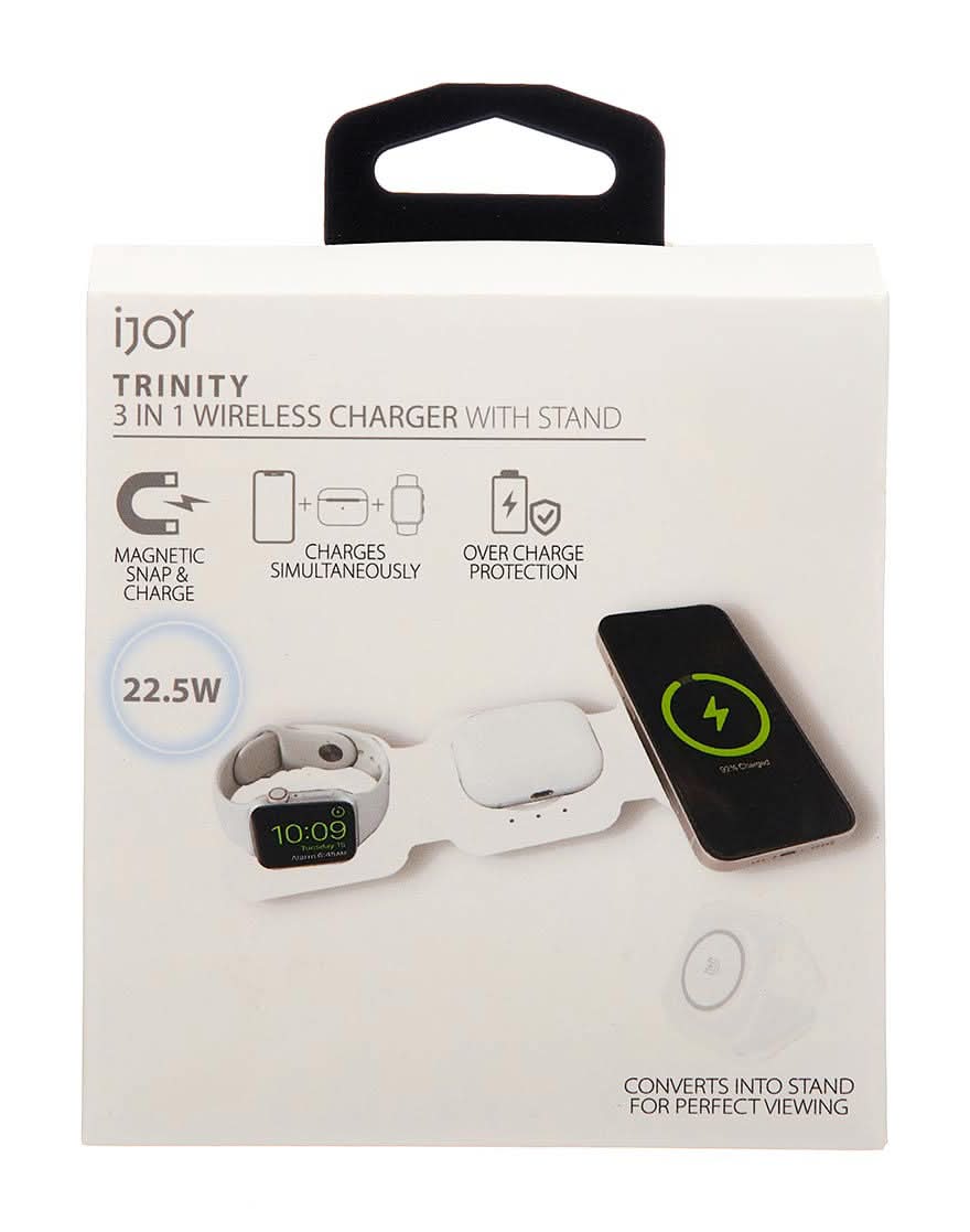 Ijoy Trinity 3 In 1 Wireless Charger With Stand 1 Ct