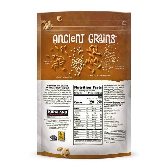 Kirkland Signature Organic Ancient Grain Probiotic Granola (2.21 lbs)