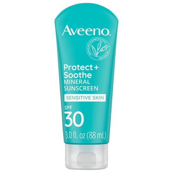 Aveeno Protect + Soothe Mineral Sunscreen Broad Spectrum Spf 30