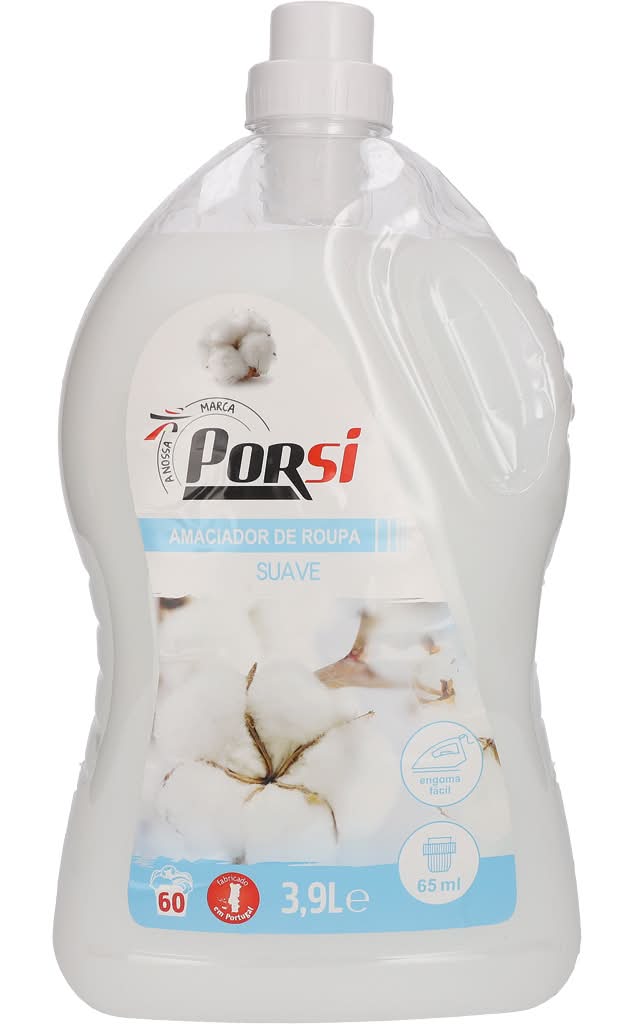 PorSi  - Amaciador roupa suave, embalagem de 60 doses