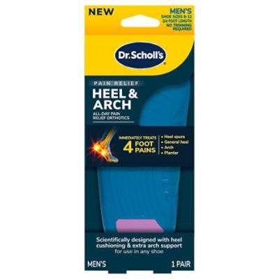 Dr. Scholl's Heel And Arch Pain Insole Mens Pair - Each