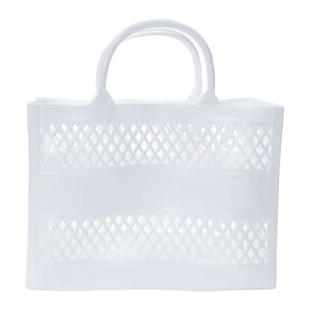 Shower Tote Storage Caddy 10.7in x 11.3in White