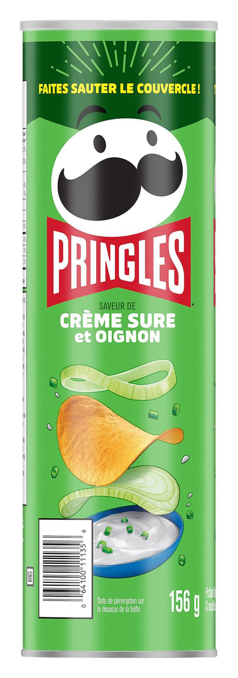 Pringles Potato Chips, Sour Cream-Onion (156 g)