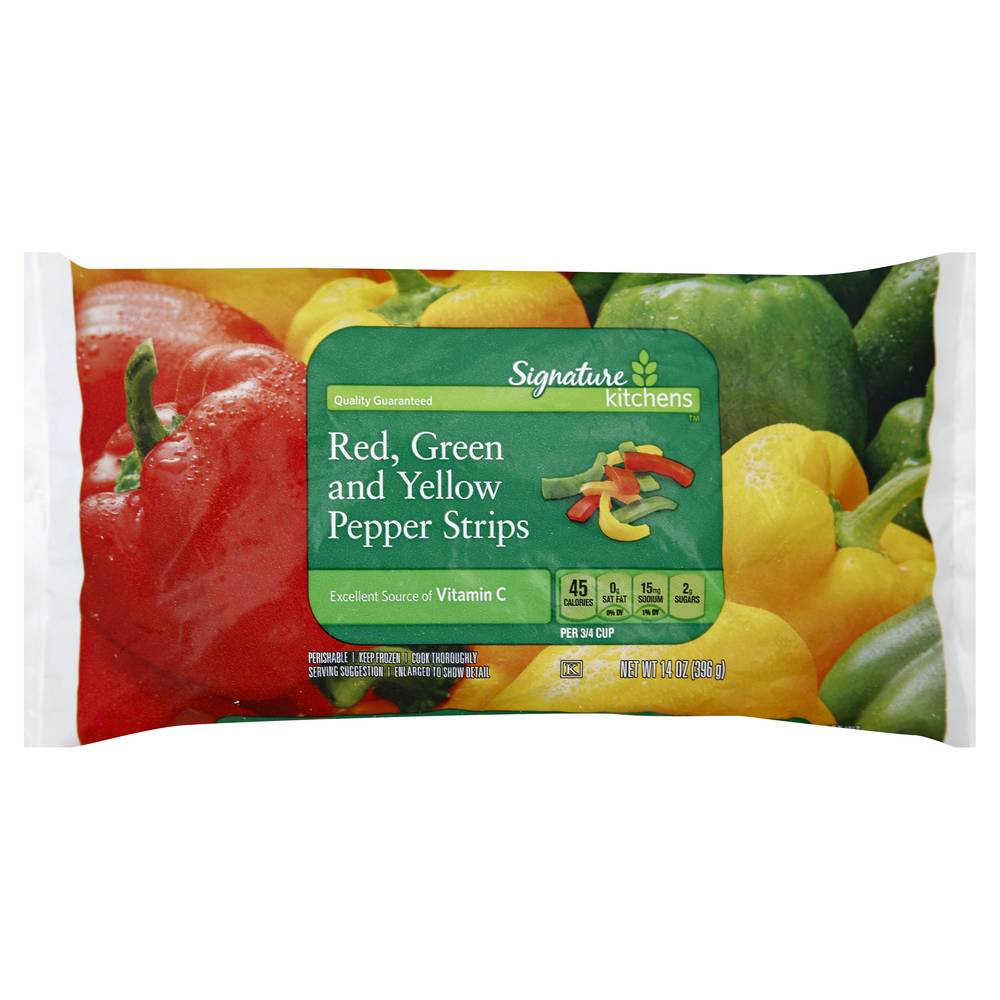 Signature Kitchens Red Green & Yellow Pepper Strips (14 oz)