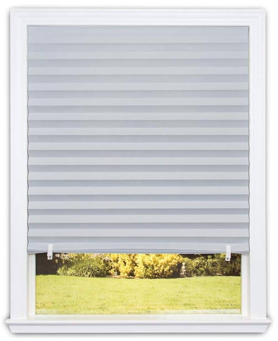 Redi Shade 36-in Grey Room Darkening Cordless Pleated Shade | 3154096