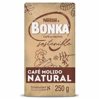 Café molido natural cultivo sostenible Nestlé Bonka 250 g.