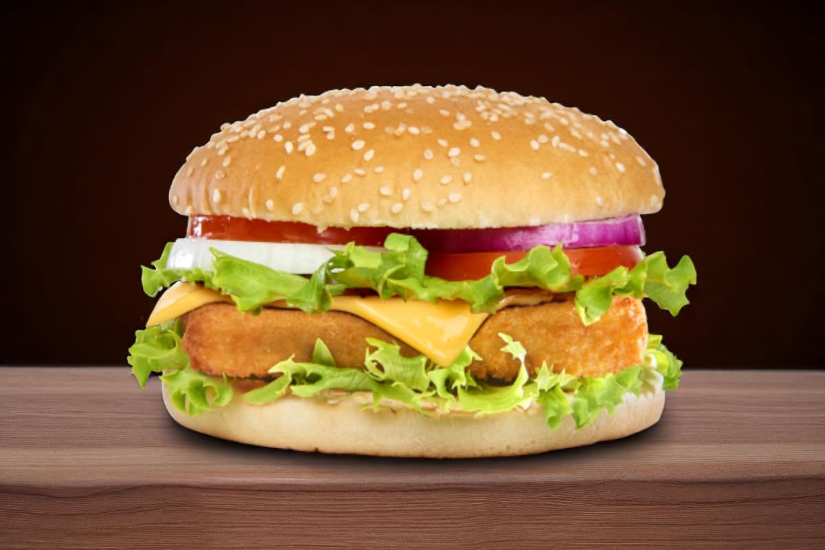 Burger fish and chips🍔