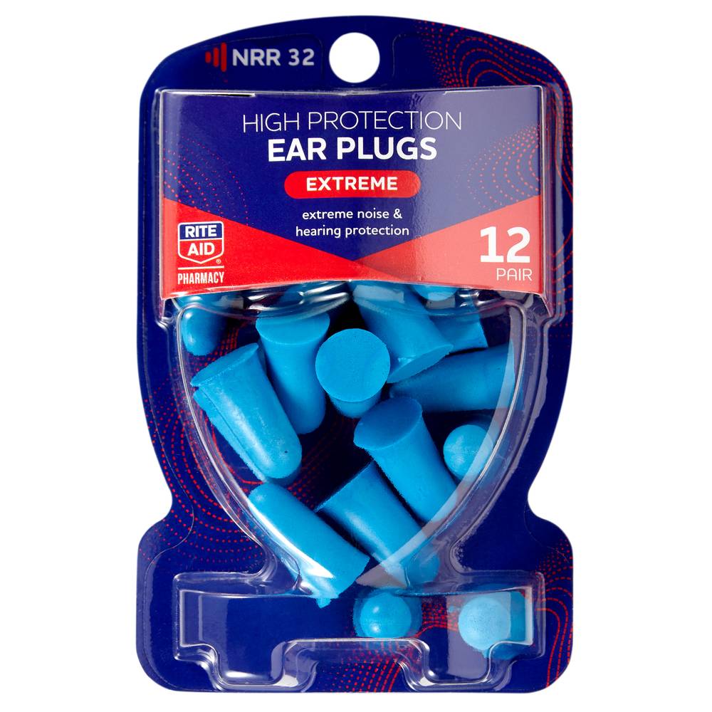 Rite Aid High Protection Ear Plugs Extreme (12 ct)