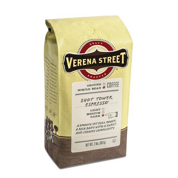 Verena Street Shot Tower Espresso Whole Bean Coffee (2 lbs)