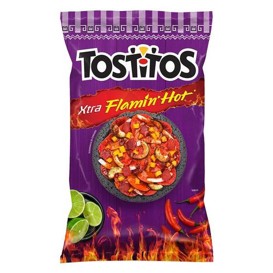 Tostitos totopos sabor flamin hot (bolsa 60 g)