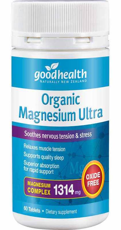 Good Health Organic Magnesium Ultra Tablets 60s