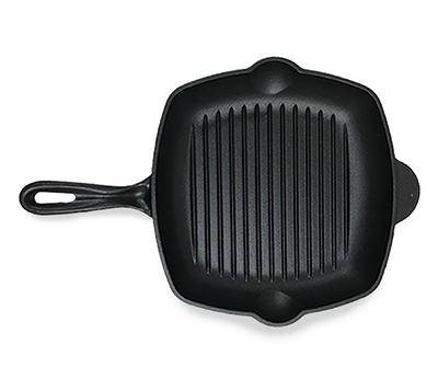 Real Living 11" Cast Iron Square Grill Pan