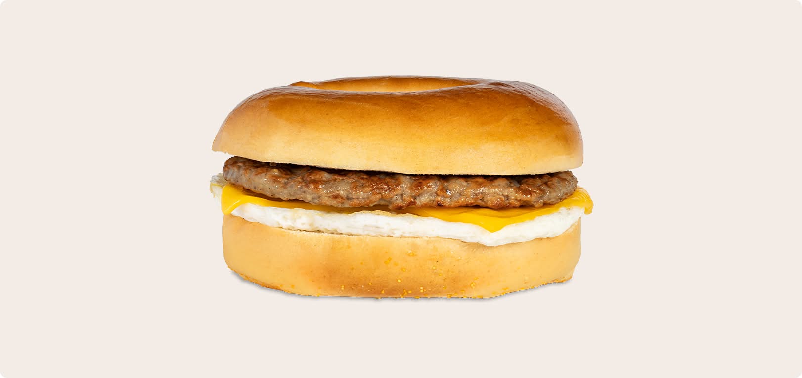 Sausage, Egg and Cheese Bagel