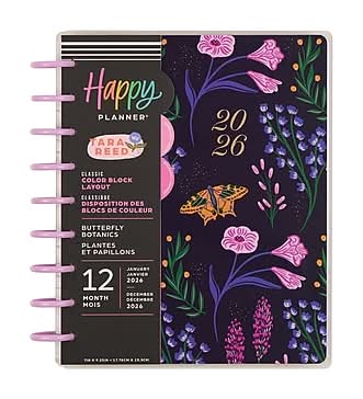 2026 Me & My Big Ideas Butterfly Botanics 8.75 x 9.75 Weekly & Monthly Standard Planner, Plastic Cover (PPCD12-675)