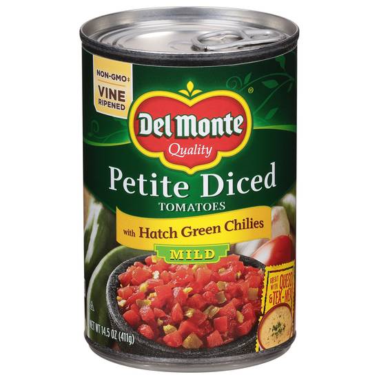 Del Monte Diced Tomatoes With Zesty Mild Green Chilies