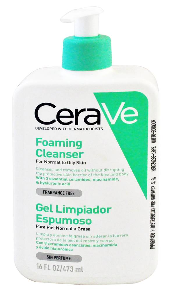 CeraVe GEL LIMP ESPUMOS CARA-CUERP*473ML