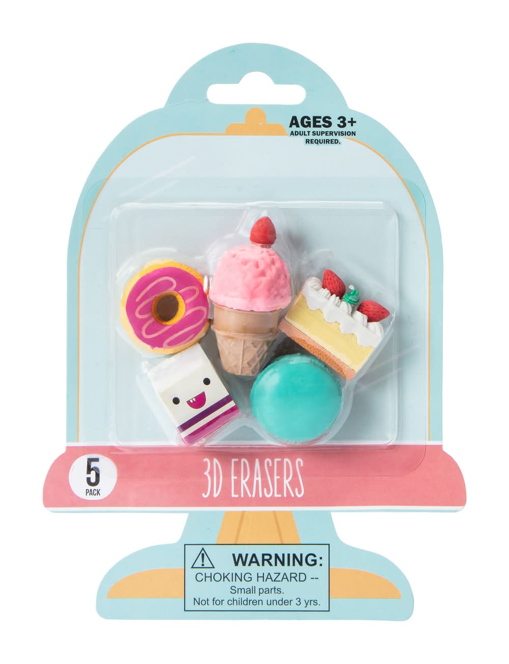 Premiere® Balloon Animal 3D Erasers 5-Count Sweet Treats