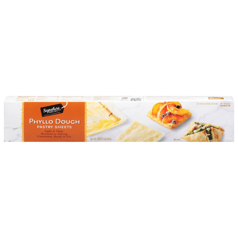 Signature Select Phyllo Dough Pastry Sheets, 14 x 18 in (16 oz)