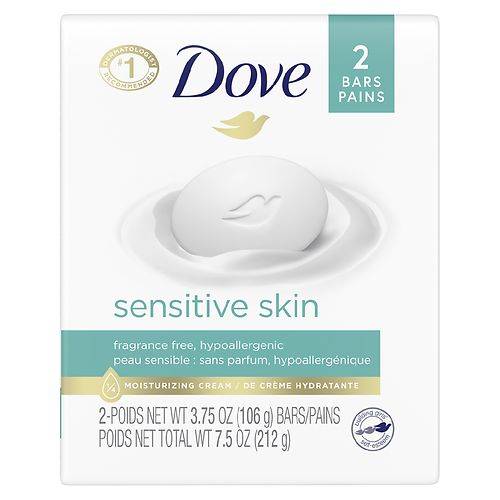 Dove Beauty Bar Sensitive Skin - 3.75 oz x 2 pack