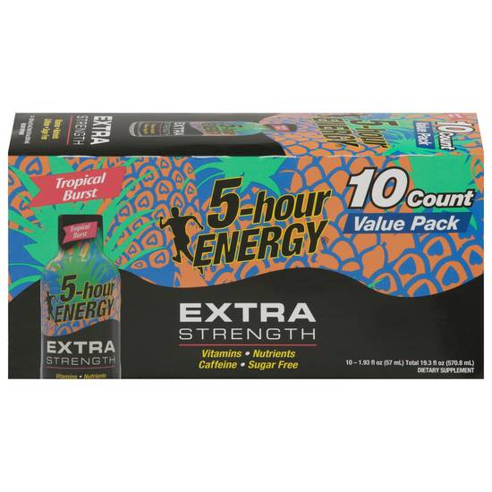5-Hour Energy Tropical Burst Extra Strength (10 ct)