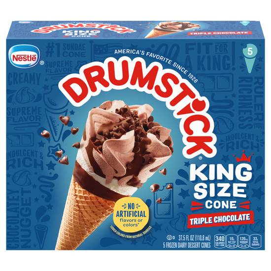 Nestle Drumstick King Size Triple Chocolate Ice Cream Cones