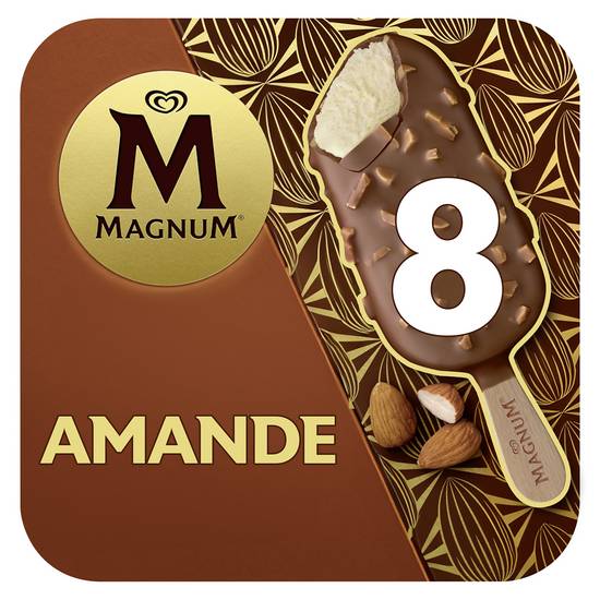 Magnum - Glaces en bâtonnet (amande - vanille )