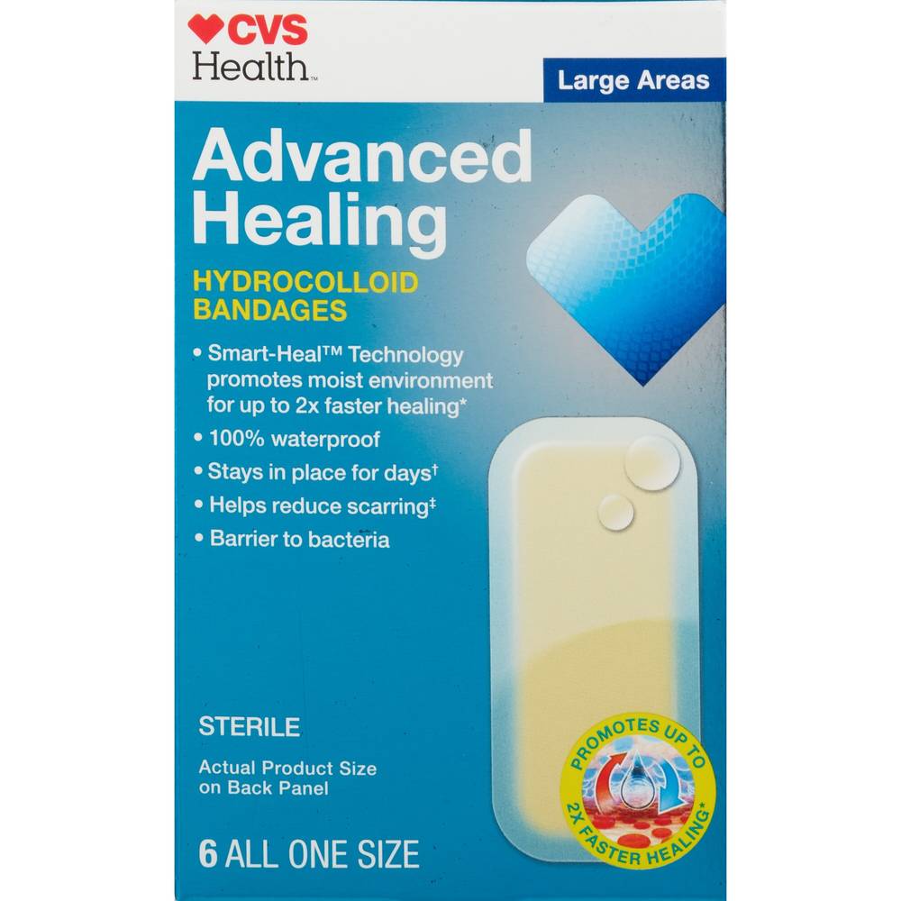 Cvs Health Advanced Healing Premium Bandages, Large, 10 Ct