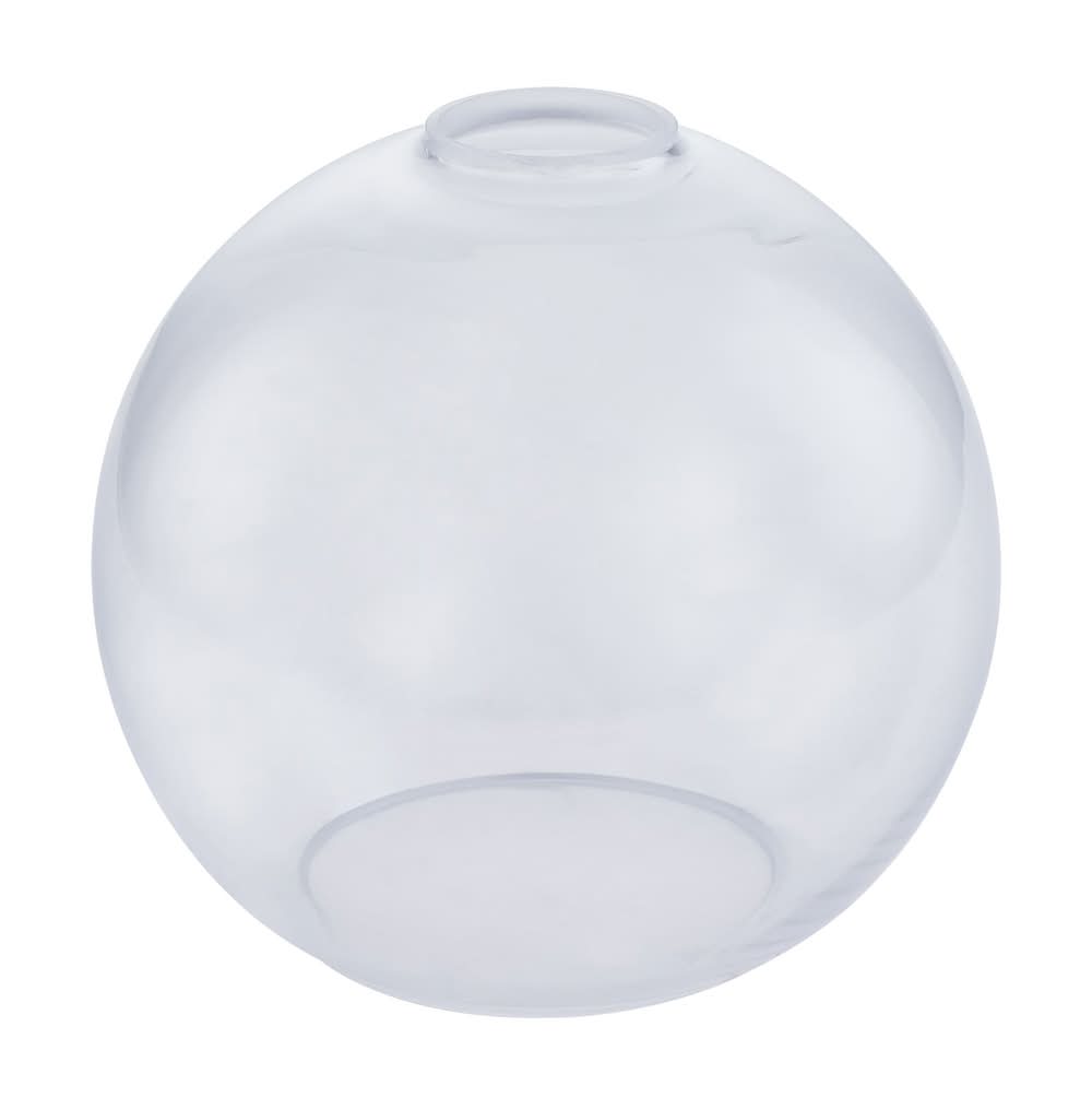 Style Selections 6.38-in x 7-in Globe Clear Clear glass Pendant light shade with 2-1/4-in Fitter