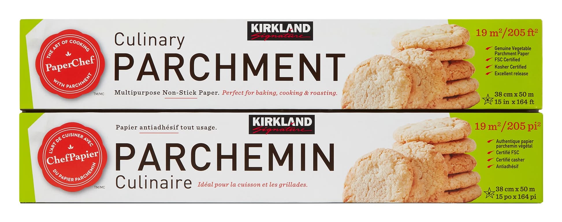 Kirkland Signature - Papier Parchemin, Paquet De 2 / Kirkland Signature Parchment Paper, Pack Of 2