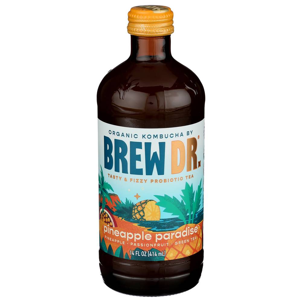 Brew Dr. Kombucha Pineapple Paradise (14 oz)