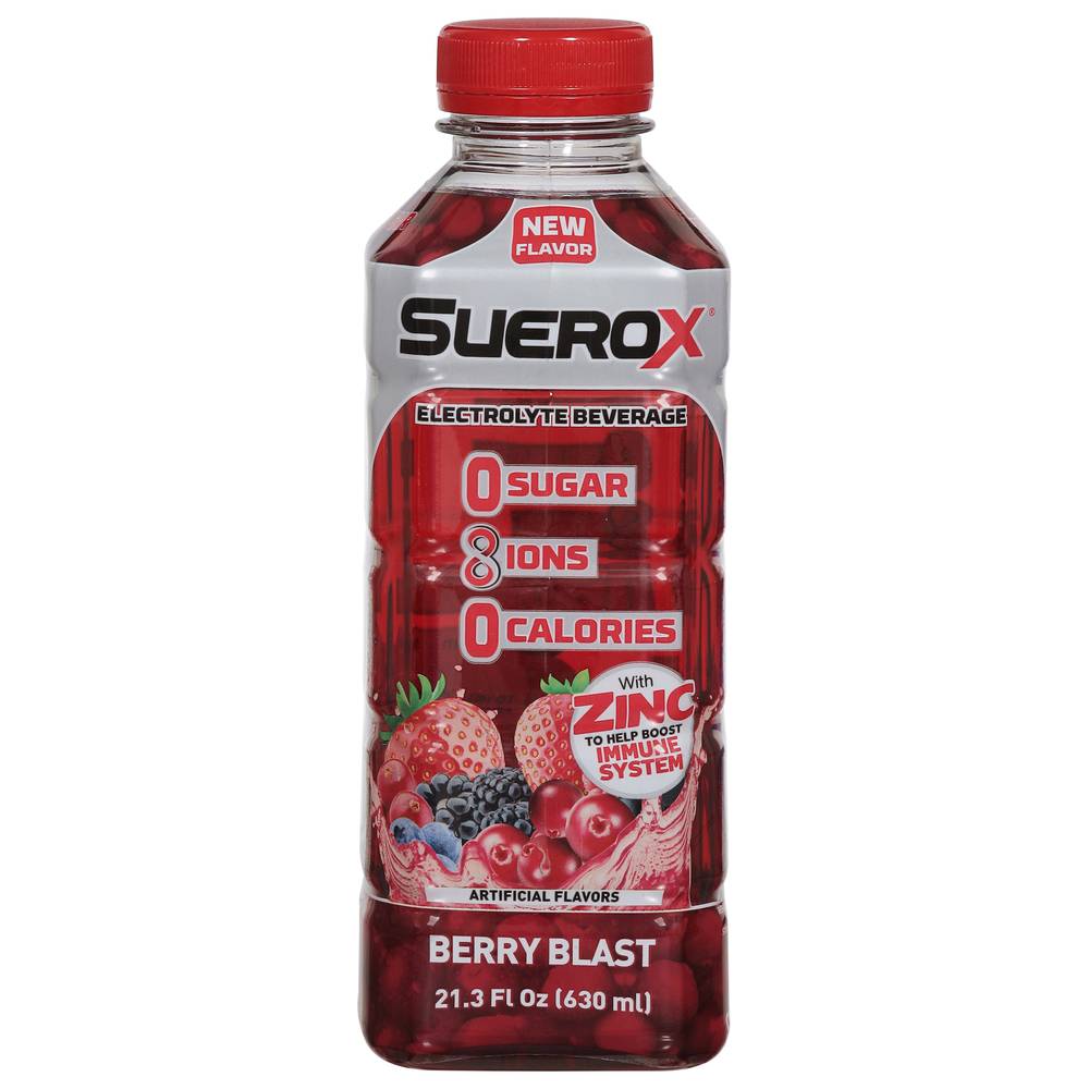 Suerox Electrolyte Beverage, Berry Blast (21.3 oz)