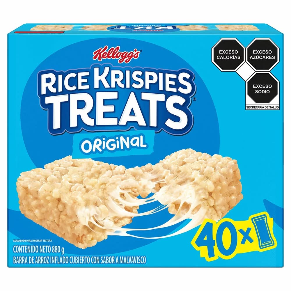 Rice Krispies Treats · Barras de arroz inflado cubiertas, malvavisco (40 x 22 g)