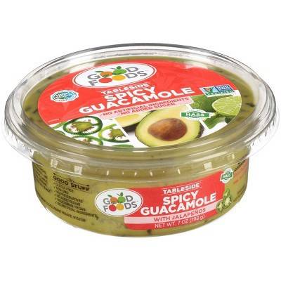 Good Foods · Spicy Guacamole with Jalapeno (7 oz)