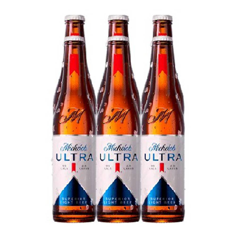 Michelob ultra cerveza (6 pack, 355 ml)
