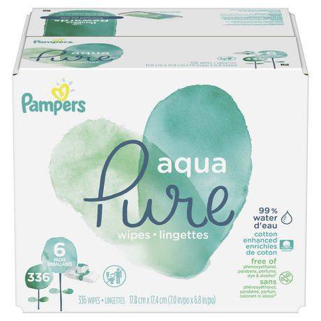Pampers lingettes pour bébé, peau sensible (6 pqt, 336 unités) - sensitive baby wipes pop-top (336 units)