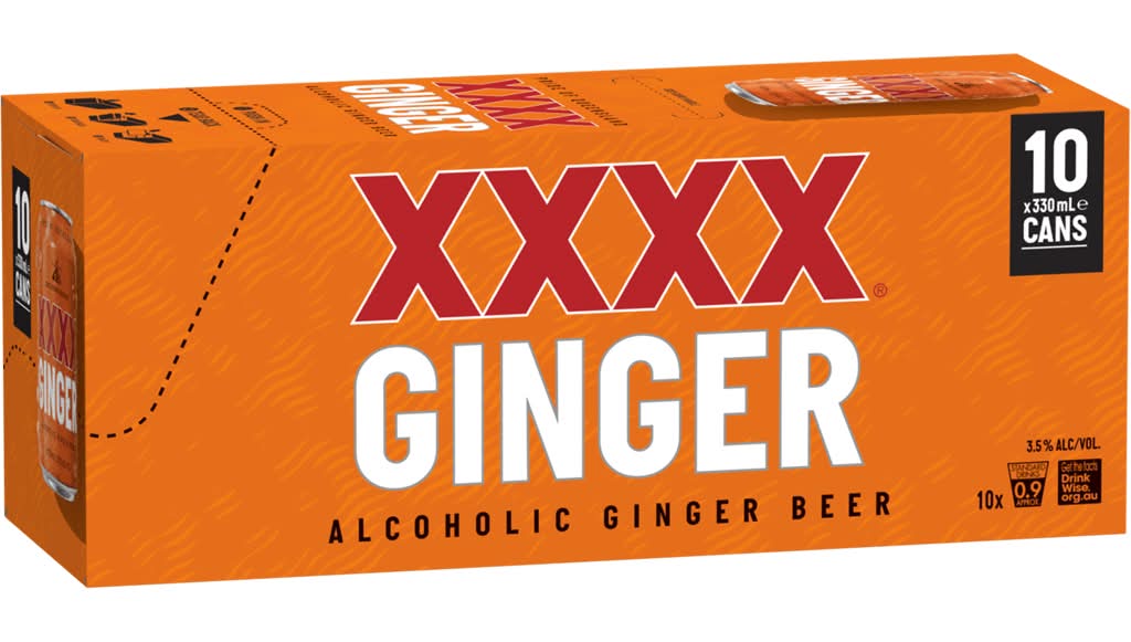 XXXX Ginger Beer Cans10x330ml