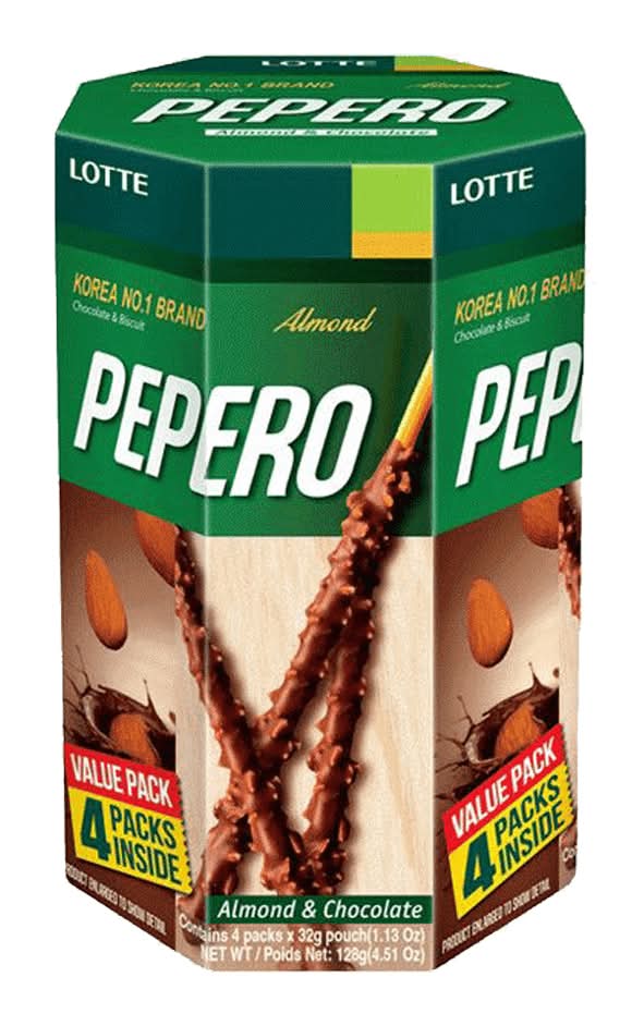 Lotte pepero almond 4pk