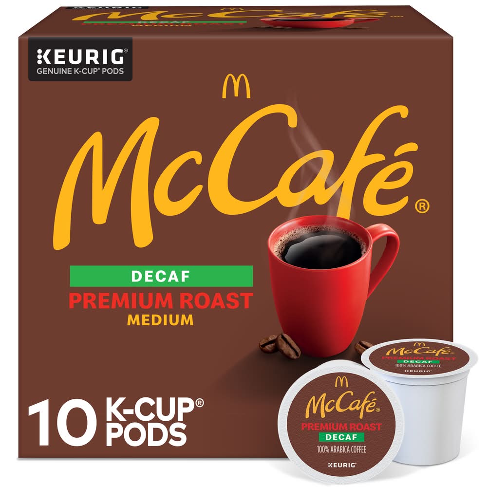 McCafé Decaf Premium Medium Roast K-Cup Coffee Pods (3.4 oz, 10 ct)