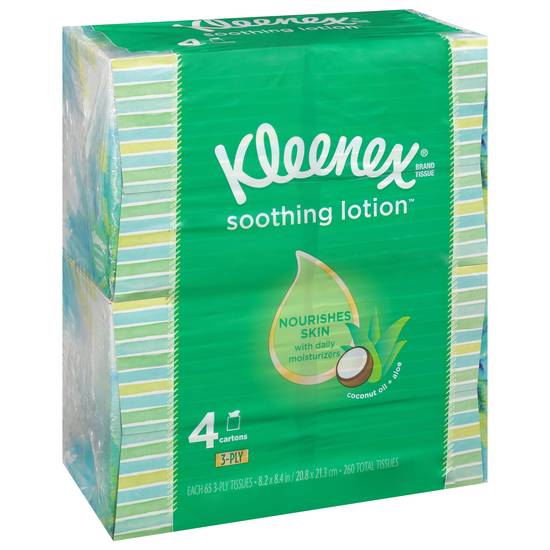 Kleenex Soothing Lotion Coconut Aloe Tissues (65 ct)
