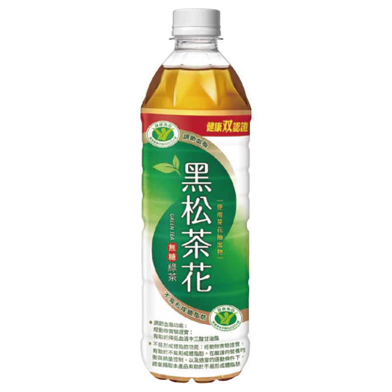 黑松茶花綠茶-無糖Pet-580ml <580ml毫升 x 1 x 4Bottle瓶>