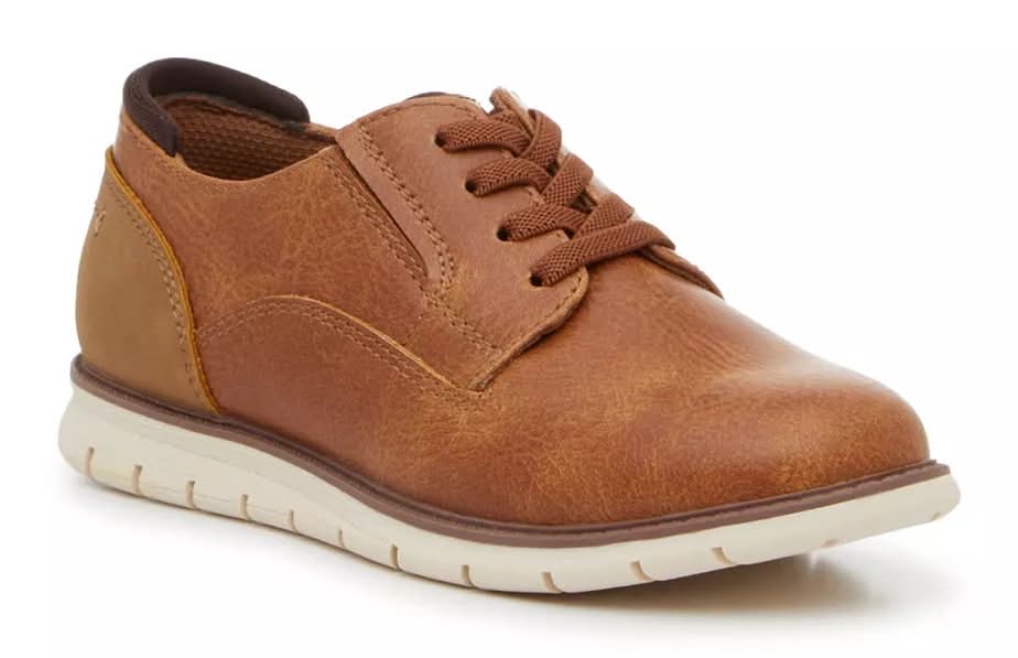 Crown Vintage Bob Wide Width Oxford - Kids' (Brown Wide - 1 Youth)