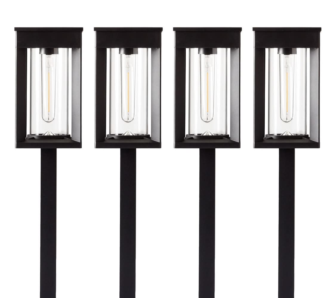 Naturally Solar - Luminaires Solaires De Parterre Paquet De 4 / Naturally Solar Pathway Lights 4-Pack