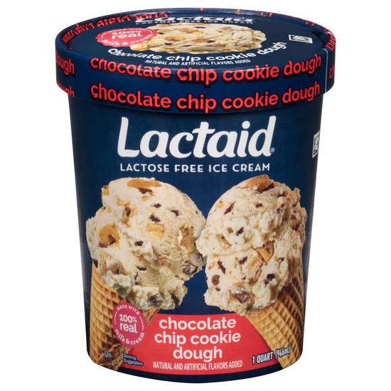Lactaid 100% Lactose Free Chocolate Chip Cookie Dough Ice Cream